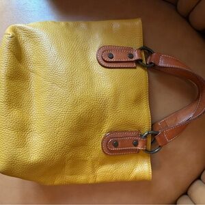Yellow Leather Purse